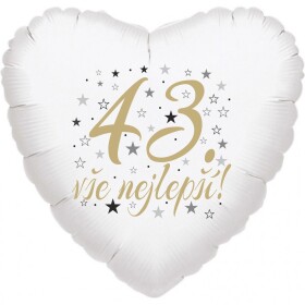43. narozeniny balónek srdce Balonky.cz 43. narozeniny balónek srdce Balonky.cz