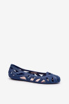Dámské Gumové Baleríny Boty Navy Blue Salam 36