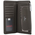 Trendy dámská koženková peněženka Coveri Elaya, tmavě šedá