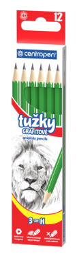 Grafitová tužka šestihranná Centropen 9510, bez gumy - číslo 3
