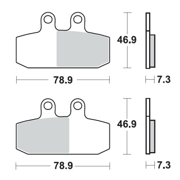 Brzdové doštičky Sbs 793 HF ( 179 HF) (Oem * Ap8133540 * * Ap8133723 *)