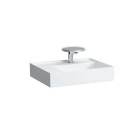 Laufen - Kartell Umyvadlo 60x46 cm, s 1 otvorem pro baterii, SaphirKeramik, s LCC, bílá H8103354001111