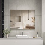 Erga Rectangle, obdélníkové zrcadlo 100x80 cm, ERG-V01-RECTAGLE-8010-CL