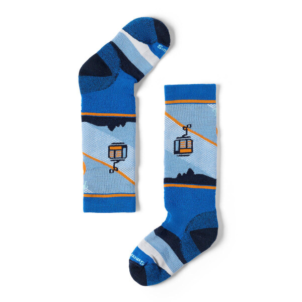 Dětské merino ponožky SMARTWOOL Kids' Wintersport Full Cushion Gondola G, Laguna Blue velikost: 26-28 (S)