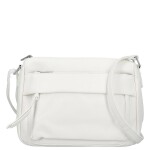 Trendy dámská koženková crossbody kabelka Lenka, bílá