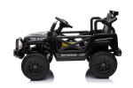 Mamido Elektrické autíčko OFFROAD černé 12V Vysoký podvozek, široké sedadlo, Odpružené nápravy, 2,4 GHz Dálkové ovládání LED světla