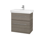Dřevojas - Umyvadlová skříňka GO SZZ2 60 - D03 Cafe / Úchytka T02 / D03 Cafe 28087B
