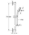 GROHE - Vitalio Comfort Set sprchové hlavice, tyče a hadice, 2 proudy, chrom 26931001