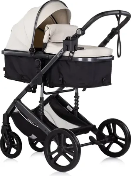 CHIPOLINO Kočárek kombinovaný Amore 2v1 Biscotta (KKAM02504BI)