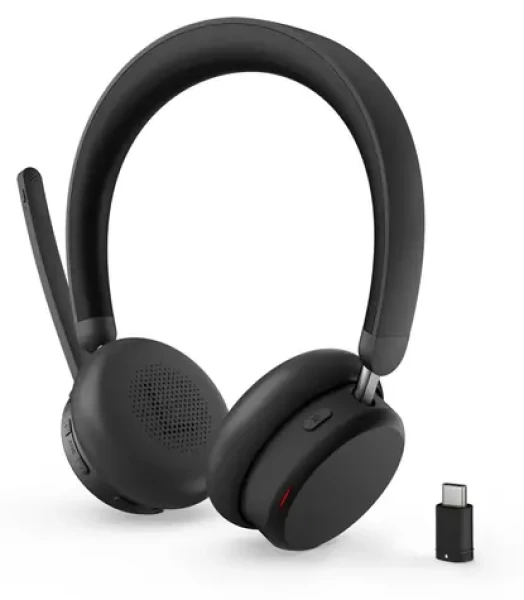 Lenovo Dual-Mode Wireless ANC Headset 6550 černá / Bezdrátová sluchátka / BT 5.3 / USB-C / ANC / Microsoft Teams (4XD1S19778)
