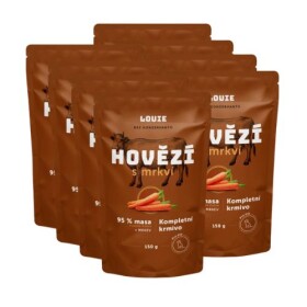 Louie kapsička pro psy, Hovězí s mrkví 8x150g