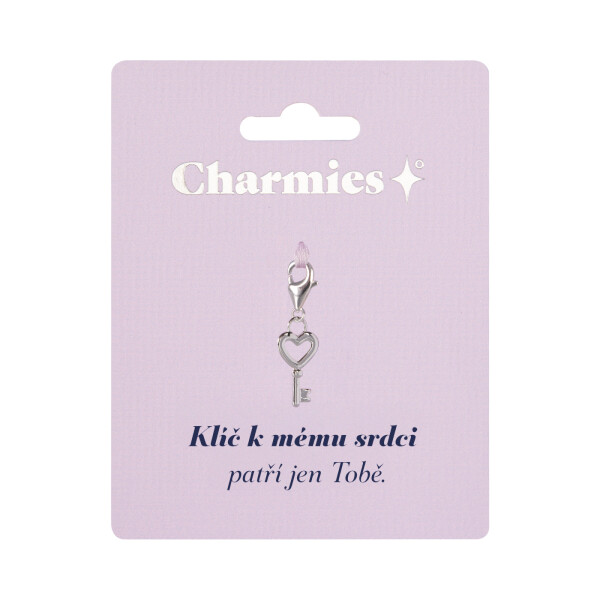 Stříbrný přívěsek klíče - Dveře od štěstí - Albi