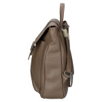 Elegantní dámský kožený městský batoh City enjoy, taupe