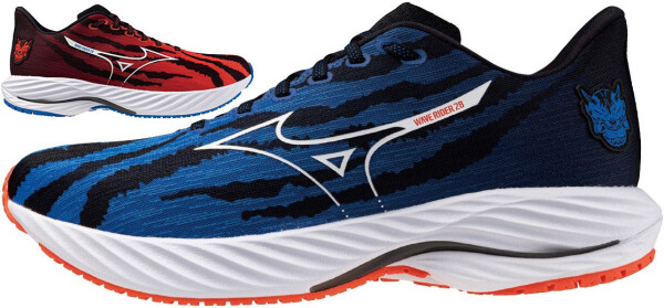 Mizuno Wave Rider 28 Mizuno ignition red white baseball blue - Běžecké boty Mizuno WAVE RIDER 28 J1GC256301 Velikost obuvi v EU: 38