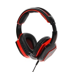 Red Fighter H2 červeno-černá / Herní sluchátka s mikrofonem / ovládání hlasitosti / 2x Jack 3.5mm / 2.2m (QMRDM02RGR00)