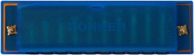 Hohner Translucent Harp C, blue, hardcase