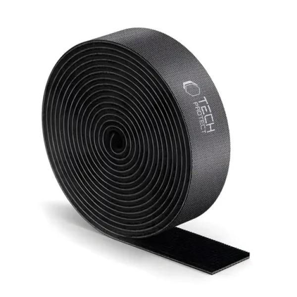 Tech-Protect Kabelový organizér (Velcro) 3m černý / Organizátor kabelů / Suchý zip