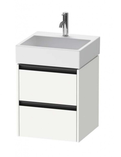 DURAVIT - Ketho.2 Umyvadlová skříňka 55x48x46 cm, 2 zásuvky, matná bílá K25274018180000