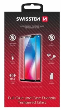 SWISSTEN FULL GLUE COLOR FRAME CASE FRIENDLY sklo pro XIAOMI REDMI NOTE 13 černá (54501859)