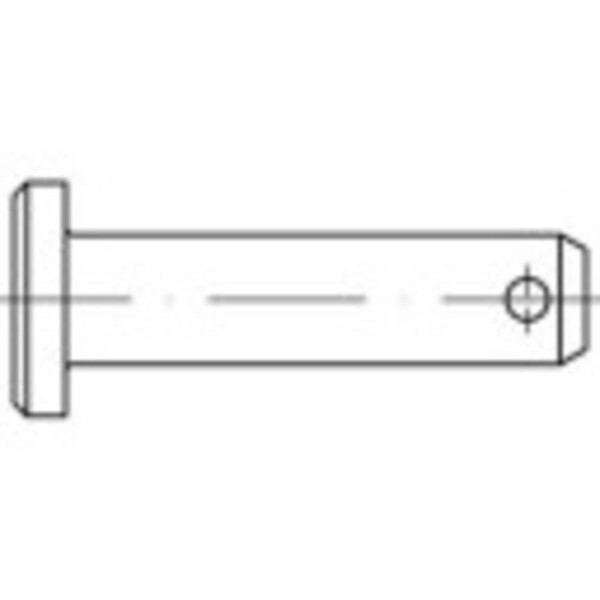 TOOLCRAFT 135905 čep (Ø x d) 12 mm x 60 mm ocel galvanizováno zinkem 10 ks