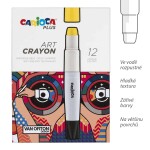 Carioca Art PLUS sada 12 vodou rozpustných voskovek