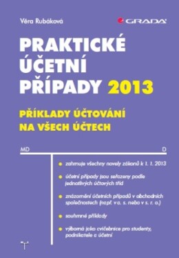 Praktické účetní případy 2013 - Věra Rubáková - e-kniha