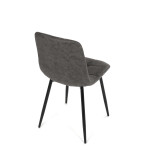 Jídelní židle, černá, látka vintage, CT-281 BK3