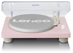 Lenco LS-50 růžová / Gramofon / 33 45 78 RPM / USB / RCA-out / předzesilovač / repro (LS-50PINK)