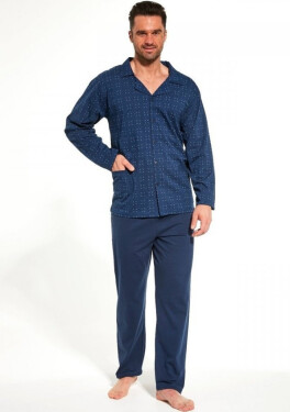 Pánské pyžamo Cornette Tm. modrá