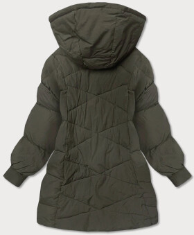 Dámská zimní oversize bunda v barvě khaki (736art) odstíny zelené uni velikost