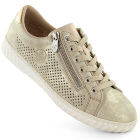 Kožená pohodlná polobotka Rieker W RKR694 beige 36