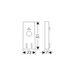 HANSGROHE - Příslušenství Podložka pro vyrovnání obkladů, chrom 97450000