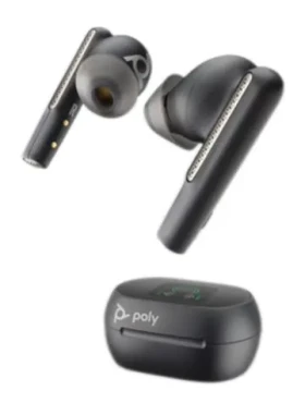 Poly Voyager Free 60+ UC černá / bezdrátová sluchátka do uší / mikrofon / BT 5.3 / USB-C / IP54 / ANC (216065-02)
