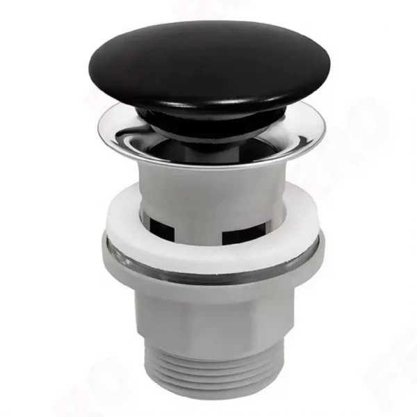 Výpusť umyvadlová CLICK-CLACK s přepadem 5/4" - Černá