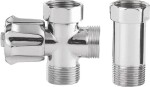 AQUALINE - Pračkový ventil před nástěnnou baterii se zpět. ventilem 3/4"x3/4", chrom 5315