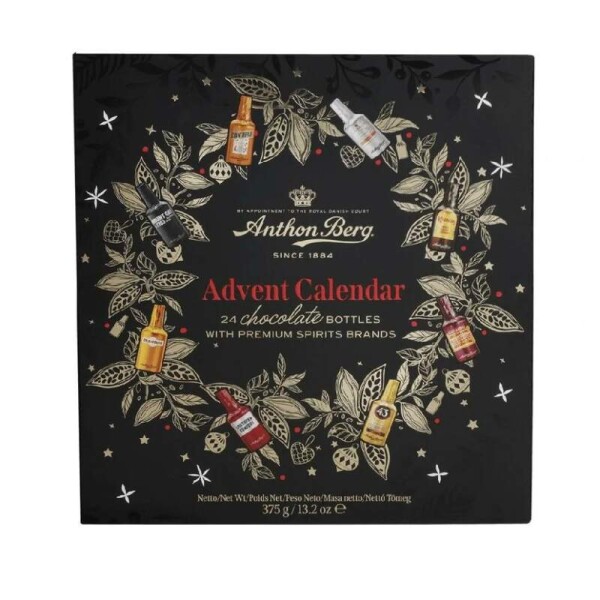 Anthon Berg Adventní kalendář likérové lahvičky s alkoholem 375g