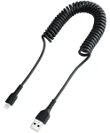 StarTech USB-A - Lightning černá / Kabel / kroucený / 1 m (RUSB2ALT1MBC)