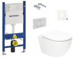 Závěsný WC set Geberit do lehkých stěn / předstěnová SAT Fusion SIKOGSTORFUD01 SIKOGSTORFUD01