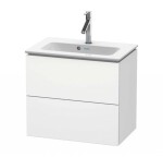 DURAVIT - L-Cube Umyvadlová skříňka 55x62x39 cm, 2 zásuvky, bílá mat LC625601818
