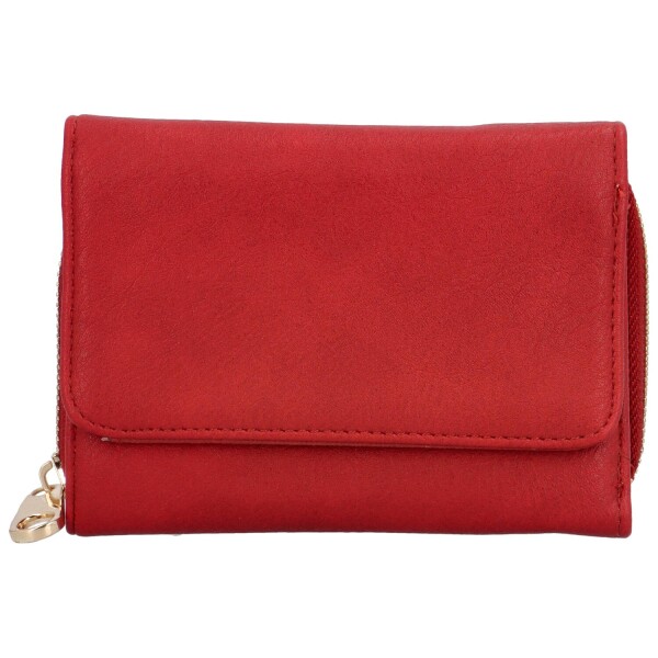 Dámská malá koženková peněženka Annien, červená