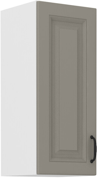 Horní skříňka Stilo 30 G-72 1F Barva korpusu: Bílá, Barva dvířek: Clay Grey