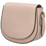 Trendy dámská kožená crossbody kabelka Antigona, starorůžová