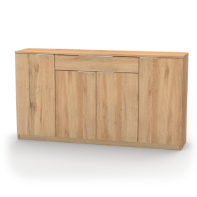 Nábytek Mikulík Komoda VARIO 6 - šedé úchytky ROZMĚR: (š/v/hl.) 170 x 86,5 x 40,5 cm