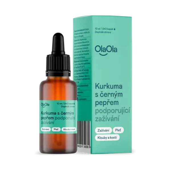OlaOla Kurkuma s černým pepřem 10 ml / kapky (120031)