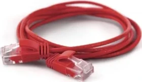 Wantec Cat6a U/UTP červená / Patch kabel / RJ45-RJ45 / 0,2 m / O2,8 mm (7268)