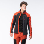 Pánská mikina Polar Monar M 92800621574 šedo-oranž - Hi-Tec XXL