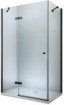 MEXEN/S - ROMA sprchový kout 100x100, transparent, černá 854-100-100-70-00