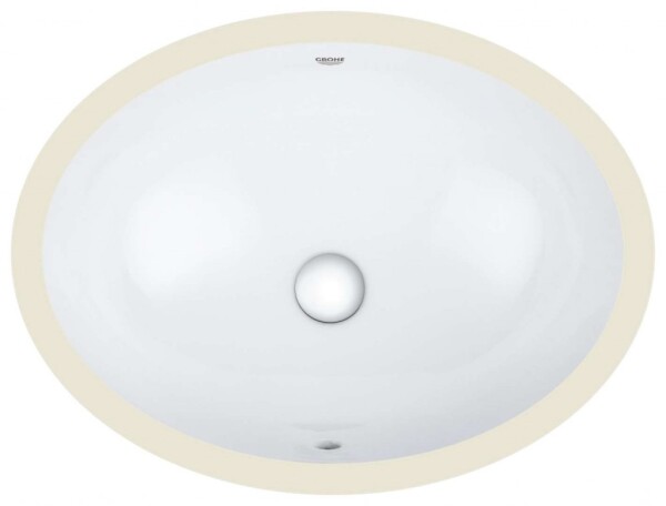 GROHE - Bau Ceramic Umyvadlo zápustné 56x42 cm, s přepadem, alpská bílá 39423000