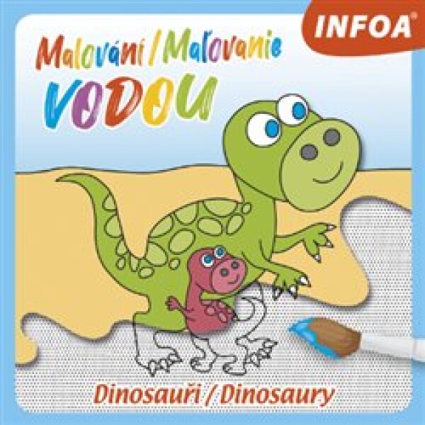 Malování Maľovanie vodou Dinosauři Dinosaury