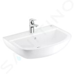 GROHE - Bau Ceramic Set umyvadla 600 mm a baterie Start Flow s výpustí, alpská bílá/chrom 39472000